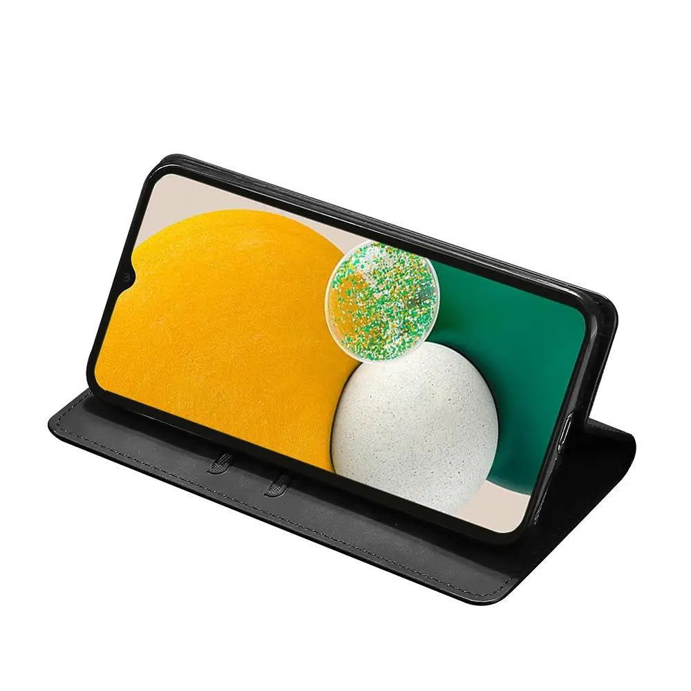 Samsung Galaxy A22 5G Unitec Lompakko Suojakotelo Musta