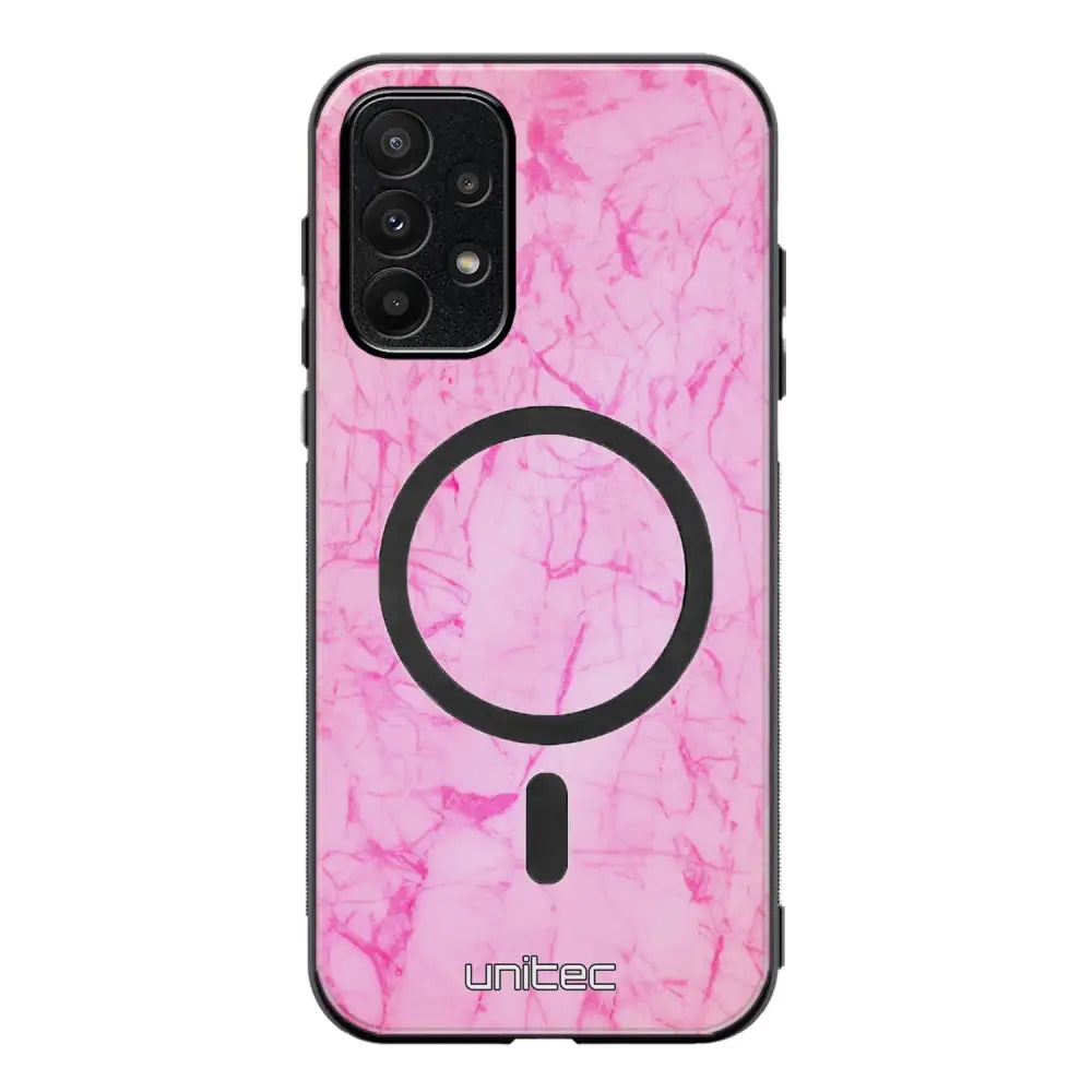 Samsung Galaxy A23 marmori suojakuoret - Light Pink Marble