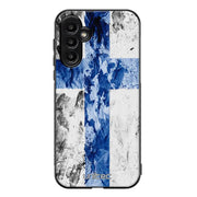 Samsung Galaxy A25 suojakuoret - Painted Finnish Flag - Ei