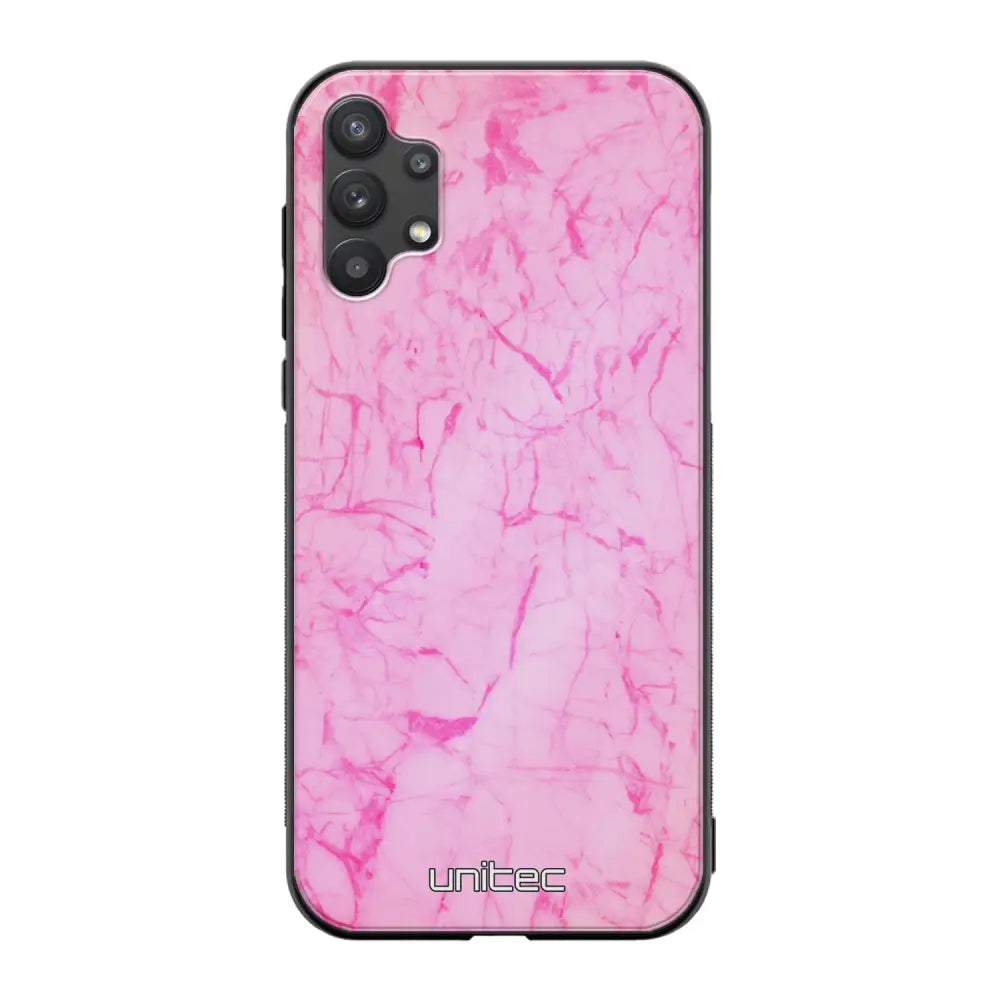 Samsung Galaxy A32 marmori suojakuoret - Light Pink Marble - Ei