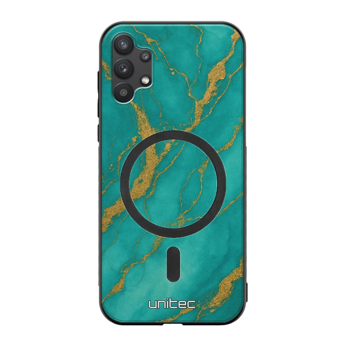 Samsung Galaxy A32 Suojakuoret Marmori – Turquoise Gold