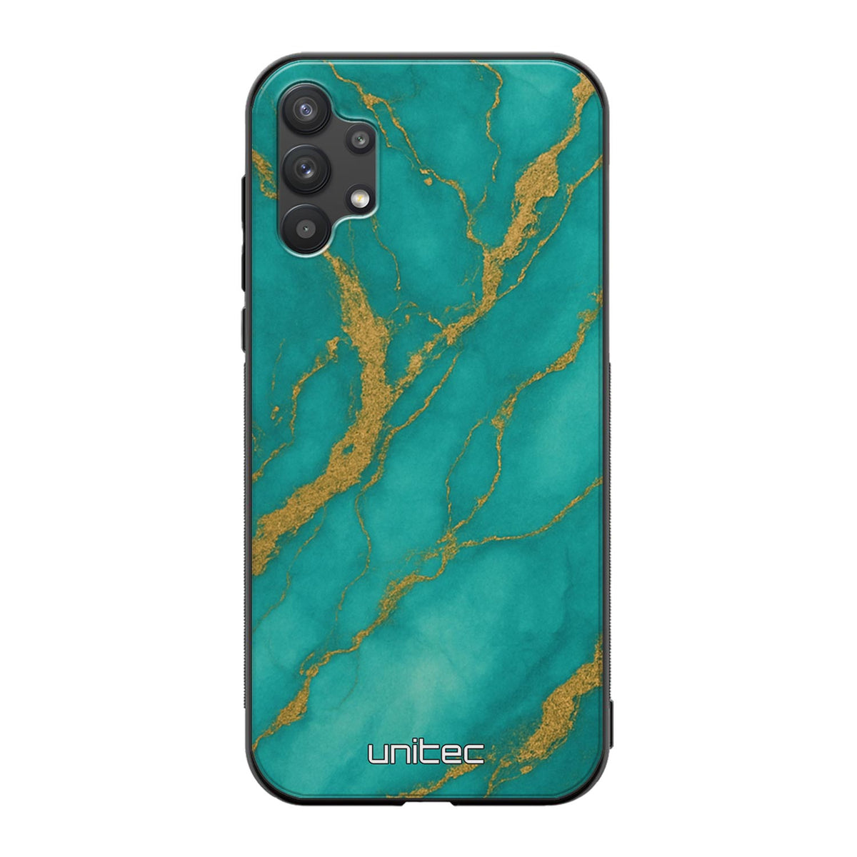 Samsung Galaxy A32 Suojakuoret Marmori – Turquoise Gold