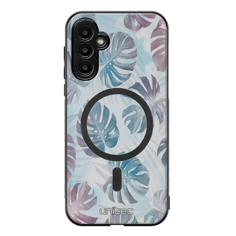 Samsung Galaxy A34 kukka suojakuoret - Monstera Texture