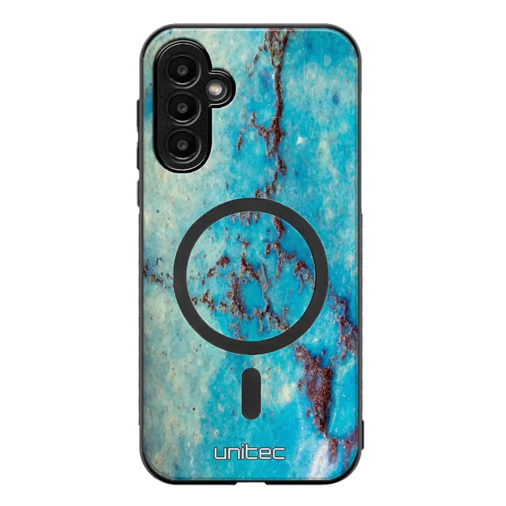 Samsung Galaxy A35 marmori suojakuoret - Turquoise Marble