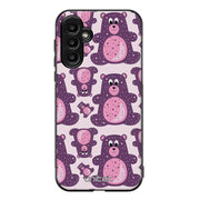 Samsung Galaxy A35 suojakuoret - Purple Teddy Bear - Ei