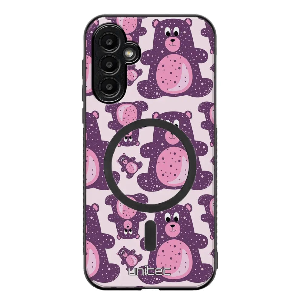 Samsung Galaxy A35 suojakuoret - Purple Teddy Bear
