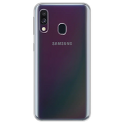 Samsung Galaxy A40 Silikonikuori - Läpinäkyvä