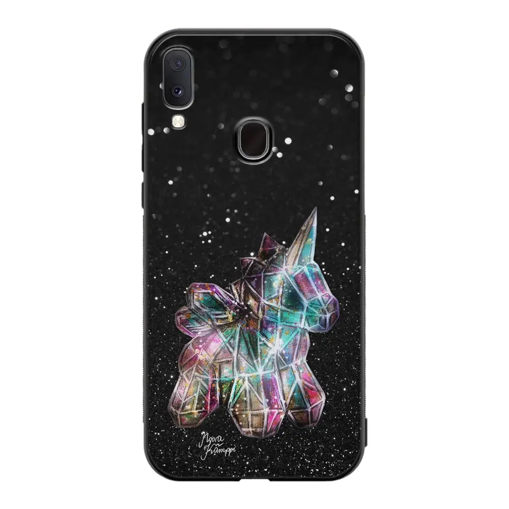 Samsung Galaxy A40 unicorn suojakuoret - Valkoinen - Noora Kämppi - Ei