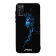 Samsung Galaxy A41 suojakuoret - Blue Smoke On Black - Ei