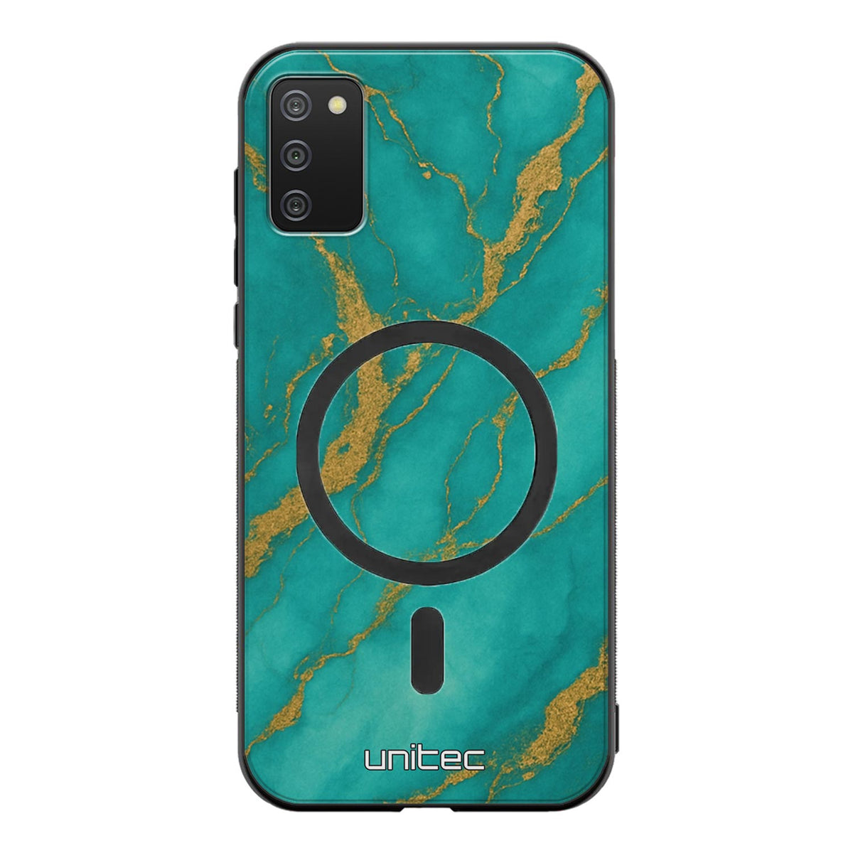 Samsung Galaxy A41 Suojakuoret Marmori – Turquoise Gold