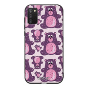 Samsung Galaxy A41 suojakuoret - Purple Teddy Bear - Ei