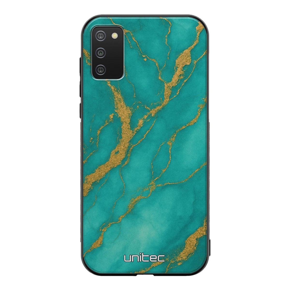 Samsung Galaxy A41 Suojakuoret Marmori – Turquoise Gold