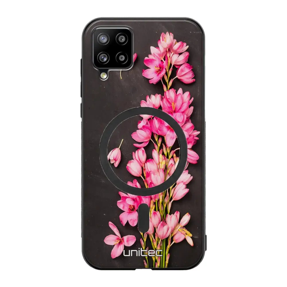 Samsung Galaxy A42 kukka suojakuoret - Pink Flowers