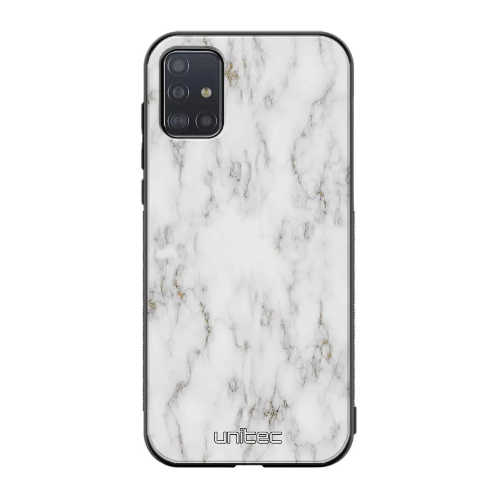 Samsung Galaxy A51 4G marmori suojakuoret - White Marble - Ei