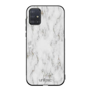 Samsung Galaxy A51 5G marmori suojakuoret - White Marble - Ei