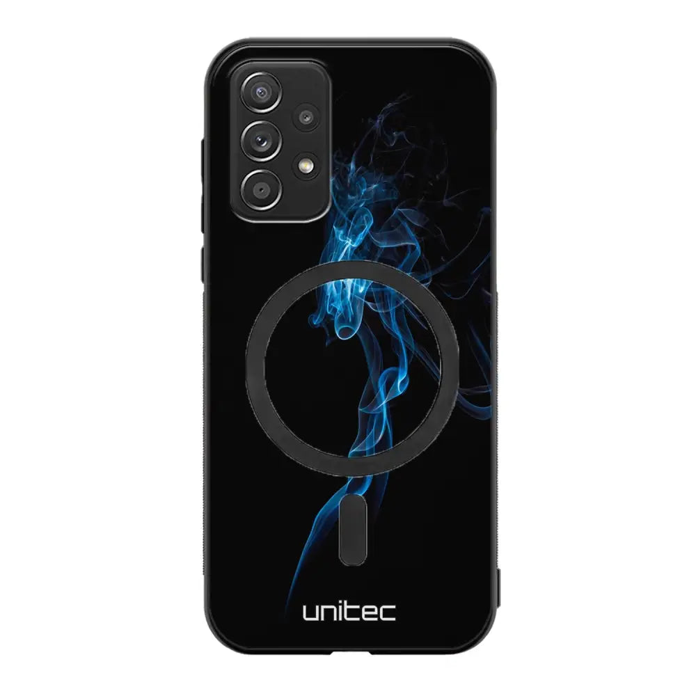 Samsung Galaxy A52 4G suojakuoret - Blue Smoke On Black