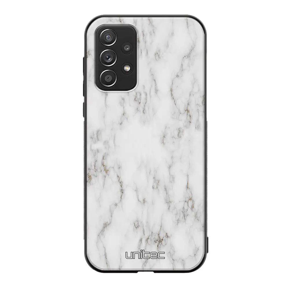Samsung Galaxy A52 5G marmori suojakuoret - White Marble - Ei