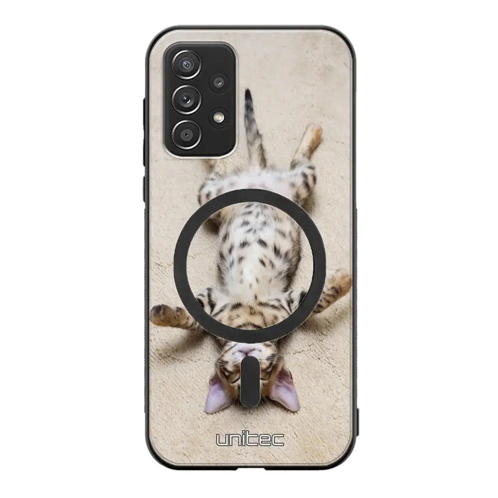 Samsung Galaxy A52s kissa suojakuoret - Relaxing Cat