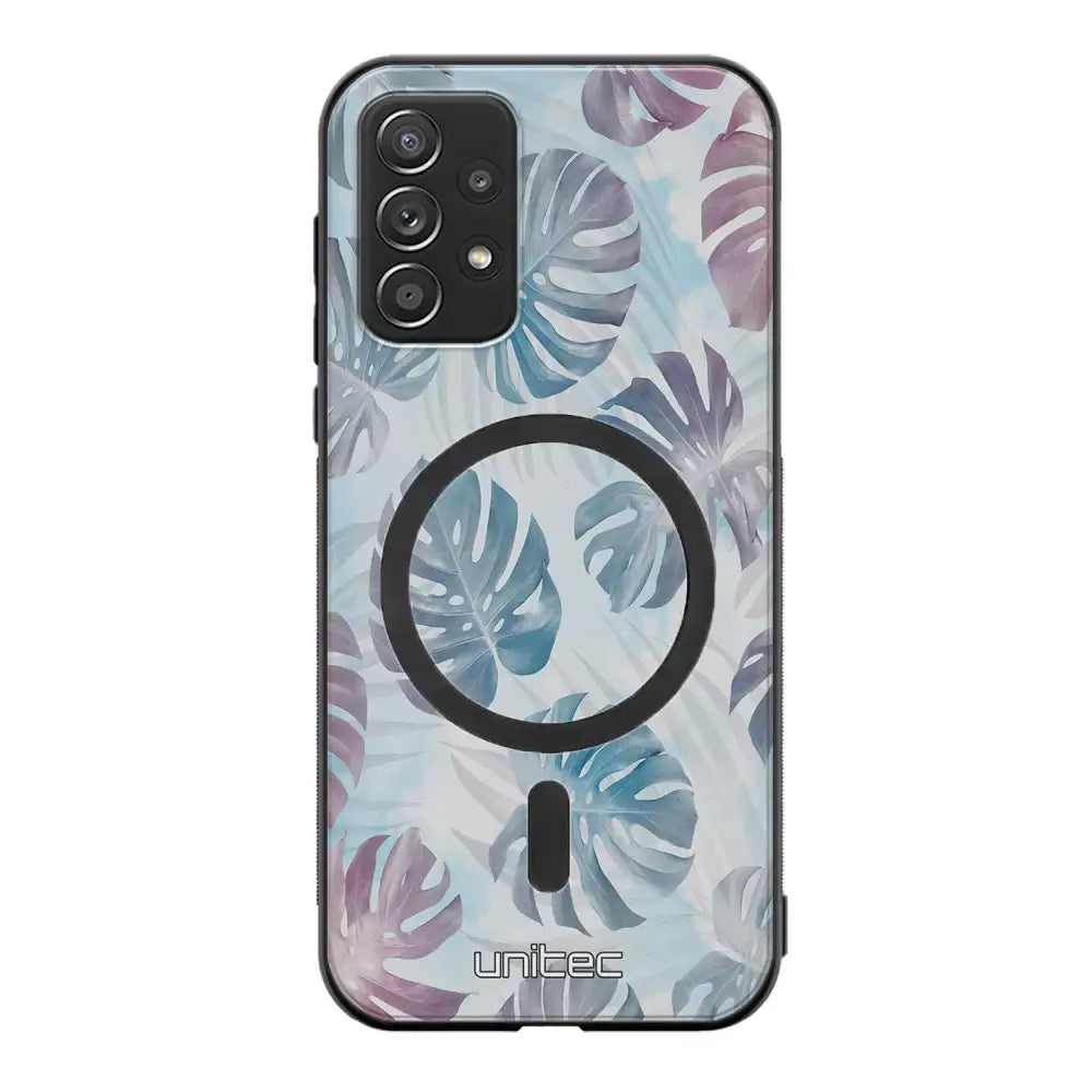 Samsung Galaxy A52s kukka suojakuoret - Monstera Texture