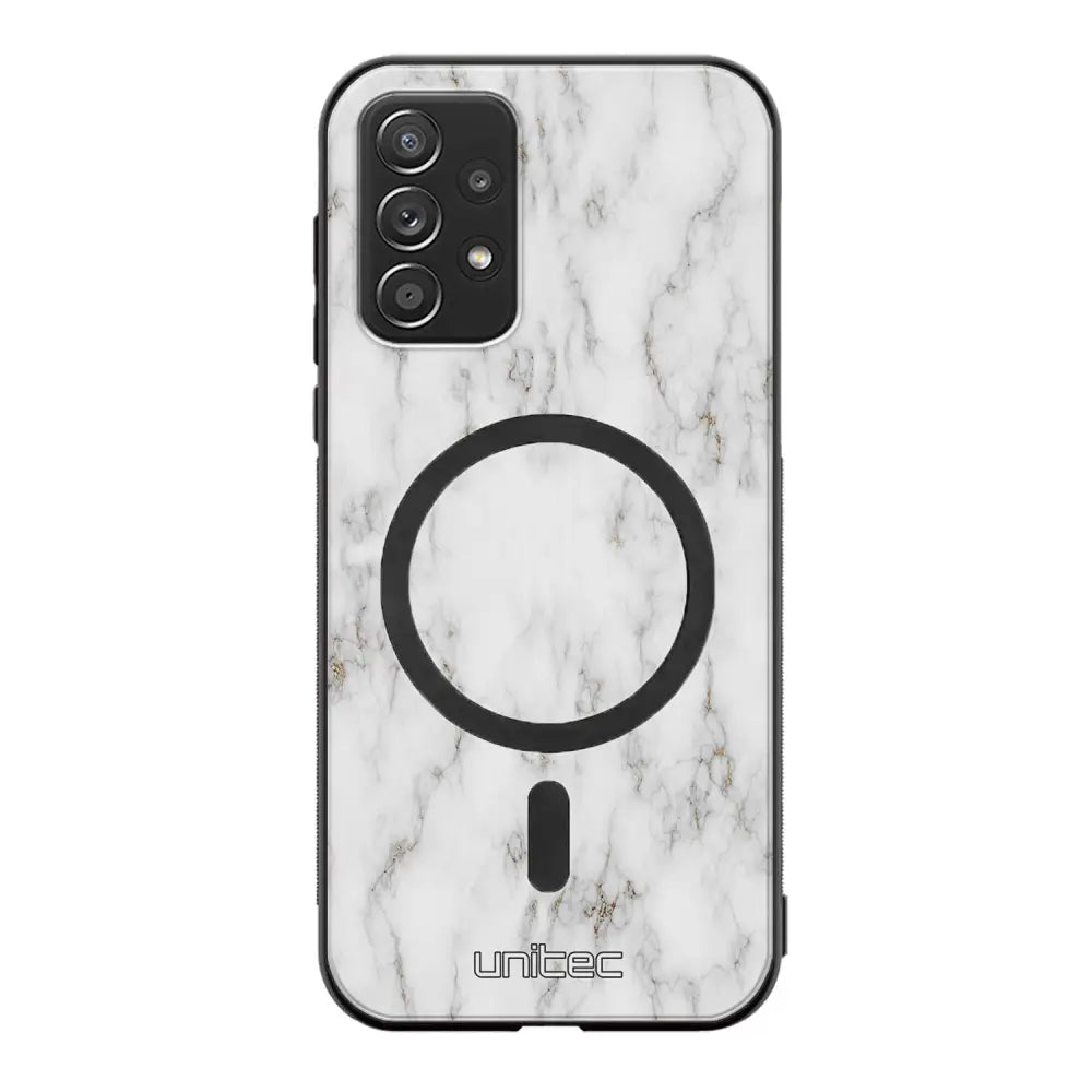 Samsung Galaxy A52s marmori suojakuoret - White Marble