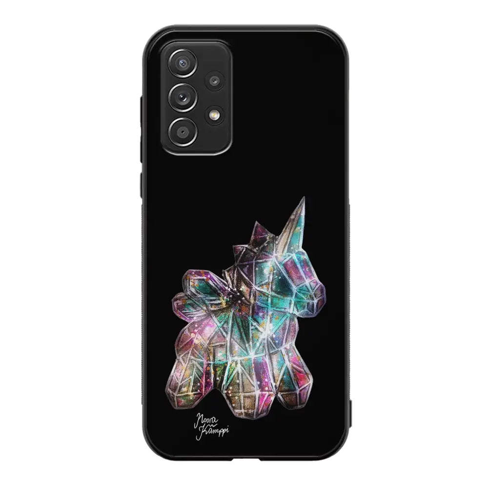 Samsung Galaxy A52s unicorn suojakuoret - Musta - Noora Kämppi - Ei