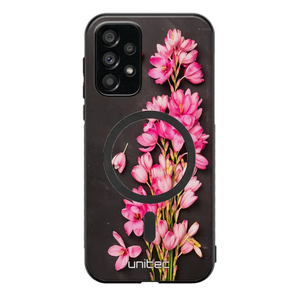 Samsung Galaxy A53 kukka suojakuoret - Pink Flowers