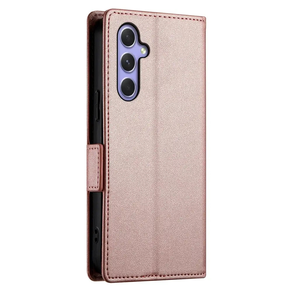 Samsung Galaxy A54 5G Lompakko Suojakuori - Ruusukulta