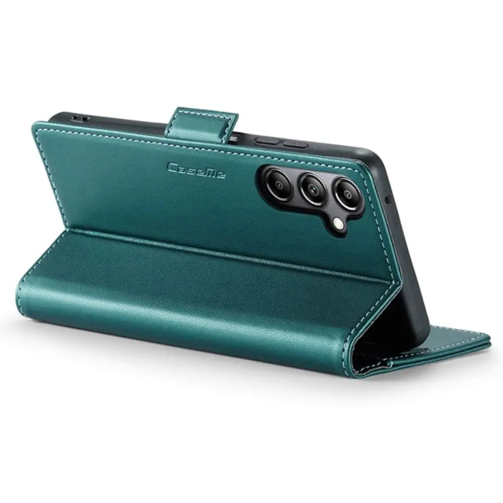 Samsung Galaxy A55 Lompakko suojakotelo RFID - Vihreä - CaseMe