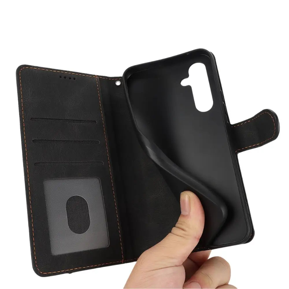 Samsung Galaxy A56 Lompakko suojakotelo - Musta