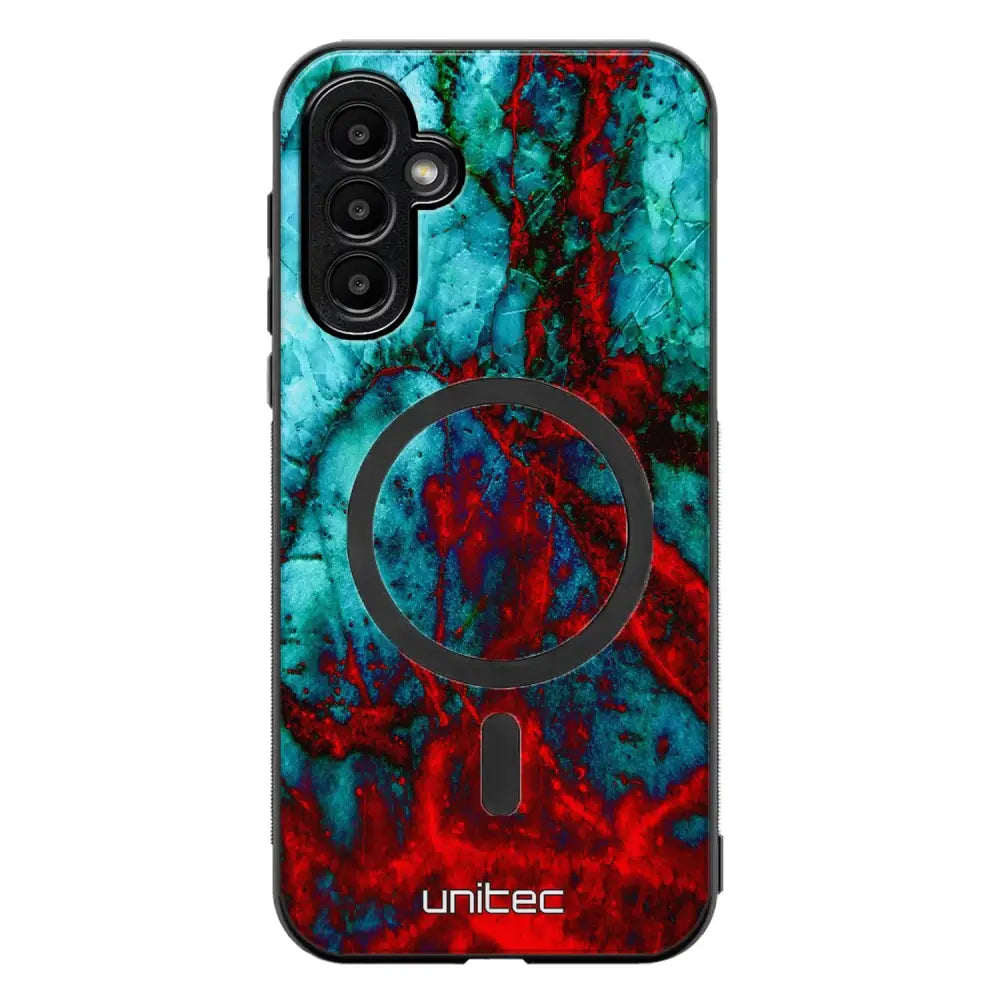 Samsung Galaxy A56 marmori suojakuoret - Blue Red Marble