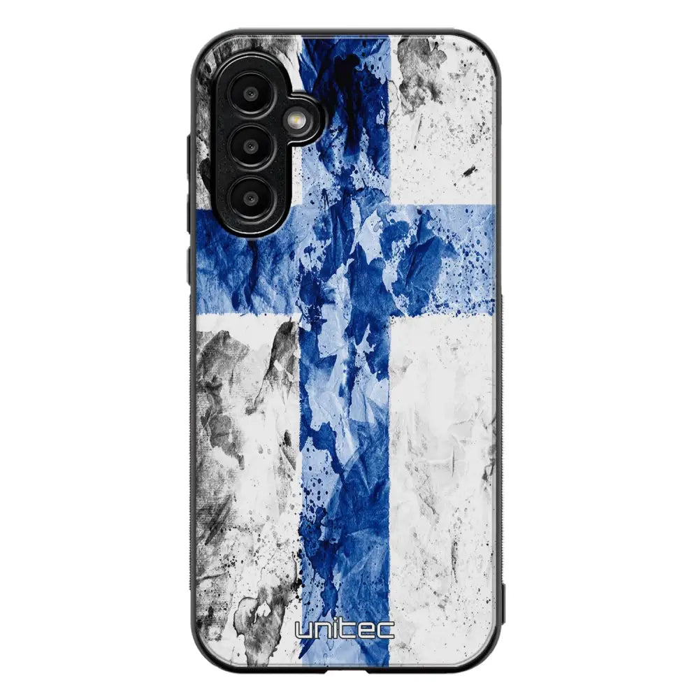 Samsung Galaxy A56 suojakuoret - Painted Finnish Flag - Ei