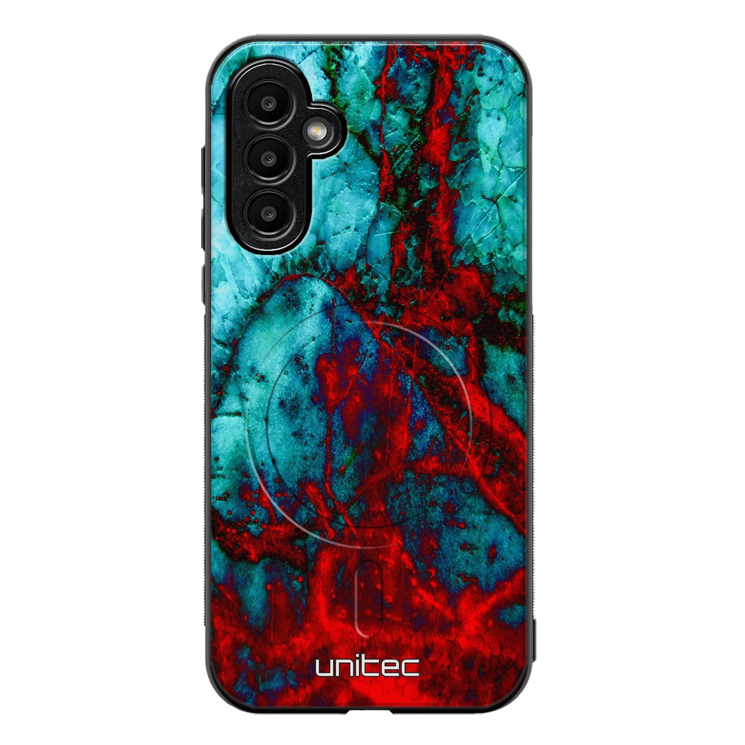 Samsung Galaxy A57 marmori suojakuoret - Blue Red Marble