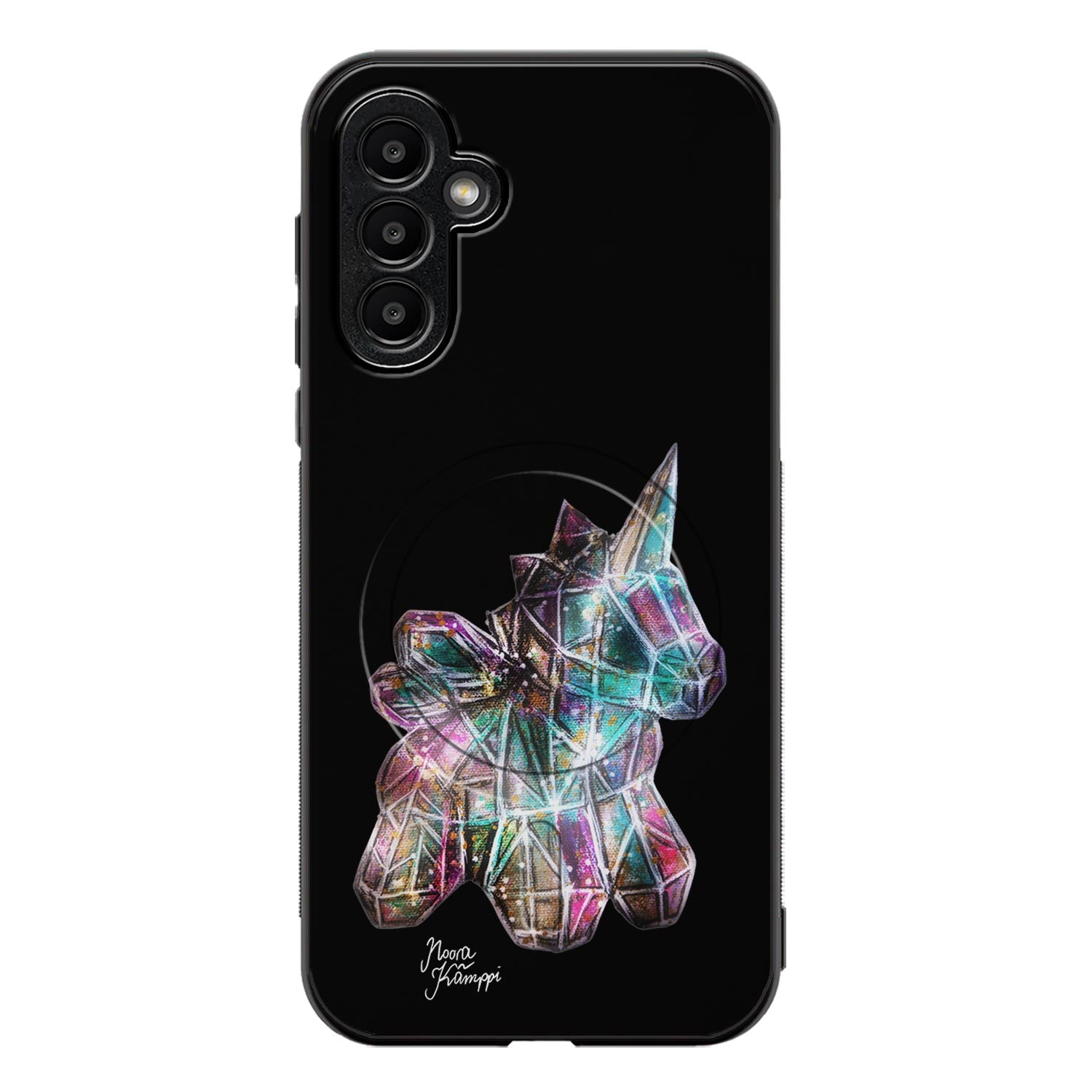 Samsung Galaxy A57 unicorn suojakuoret - Musta - Noora Kämppi