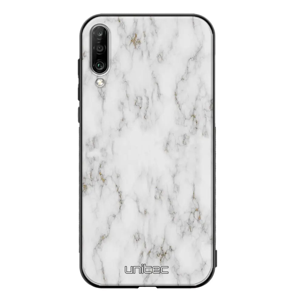 Samsung Galaxy A70 marmori suojakuoret - White Marble - Ei