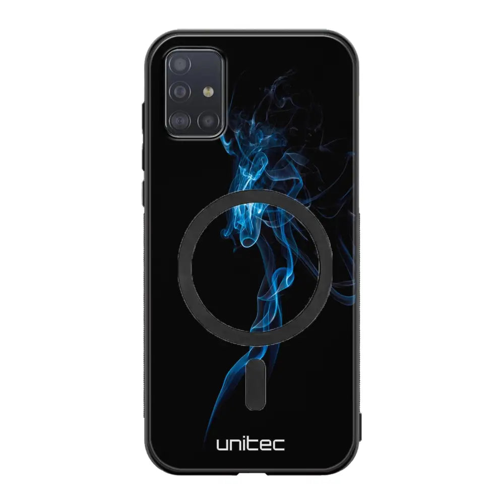 Samsung Galaxy A71 suojakuoret - Blue Smoke On Black