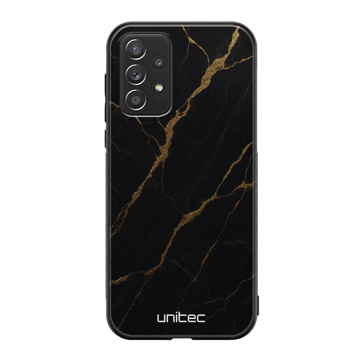 Samsung Galaxy A72 Suojakuoret Marmori – Midnight Gold