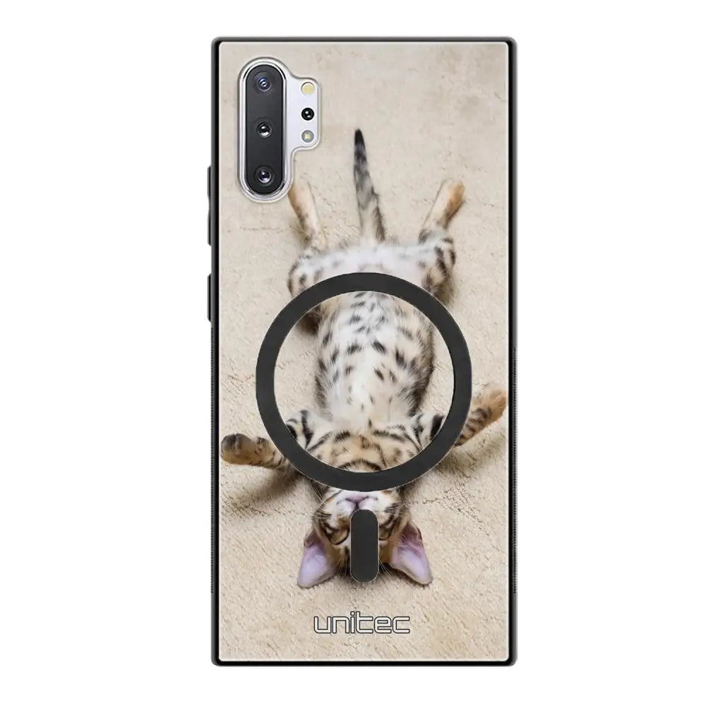 Samsung Galaxy Note 10 Plus kissa suojakuoret - Relaxing Cat
