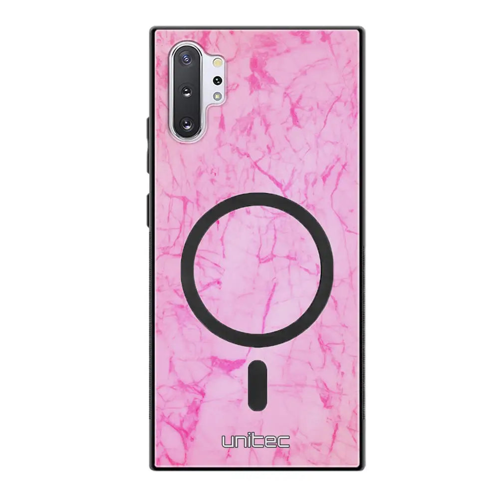 Samsung Galaxy Note 10 Plus marmori suojakuoret - Light Pink Marble