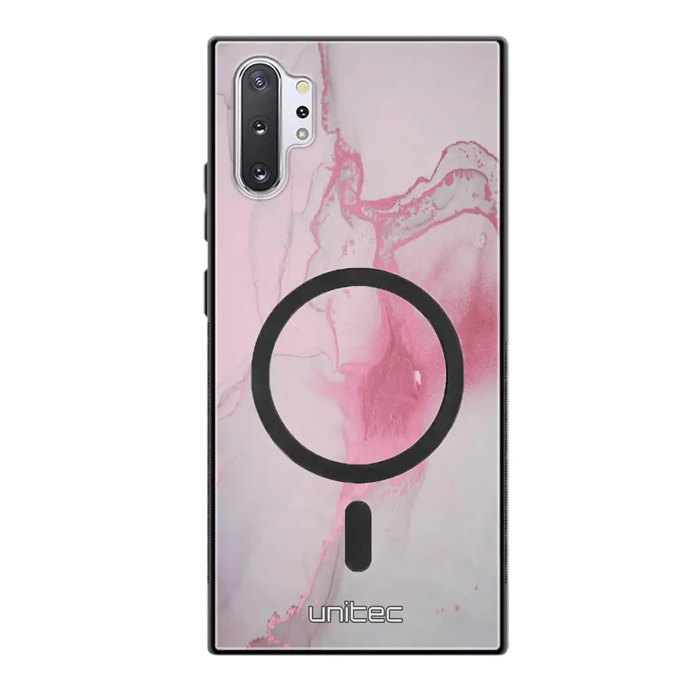 Samsung Galaxy Note 10 Plus marmori suojakuoret - Pink Pok Rie