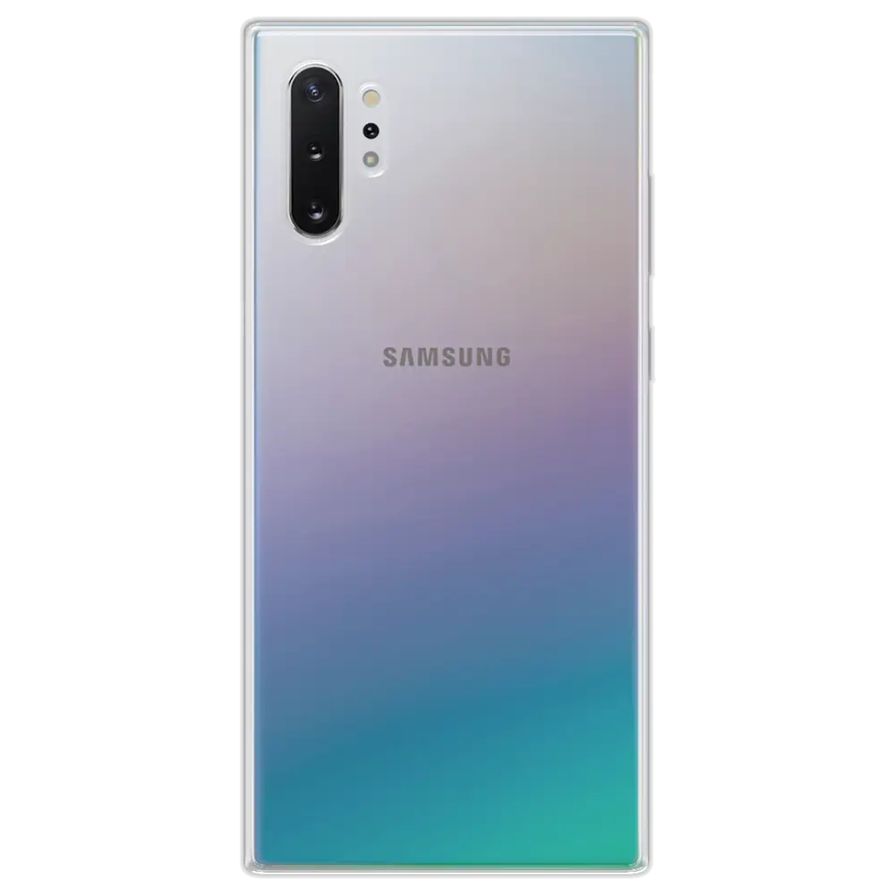 Samsung Galaxy Note 10 Plus Silikonikuori - Läpinäkyvä