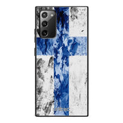 Samsung Galaxy Note 20 suojakuoret - Painted Finnish Flag - Ei