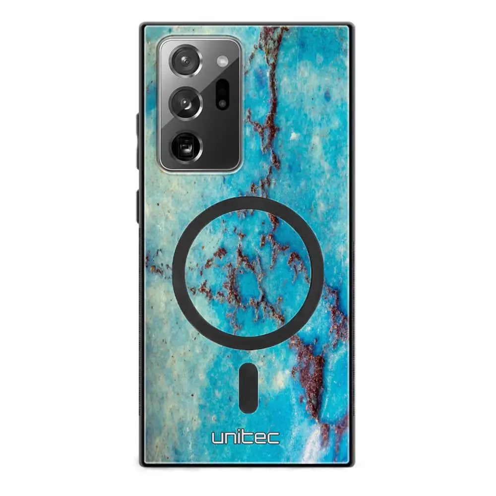 Samsung Galaxy Note 20 Ultra marmori suojakuoret - Turquoise Marble