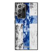 Samsung Galaxy Note 20 Ultra suojakuoret - Painted Finnish Flag - Ei