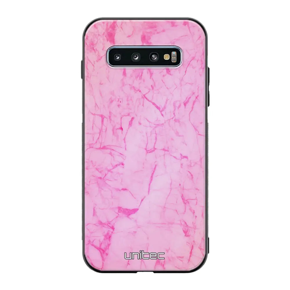Samsung Galaxy S10 marmori suojakuoret - Light Pink Marble - Ei
