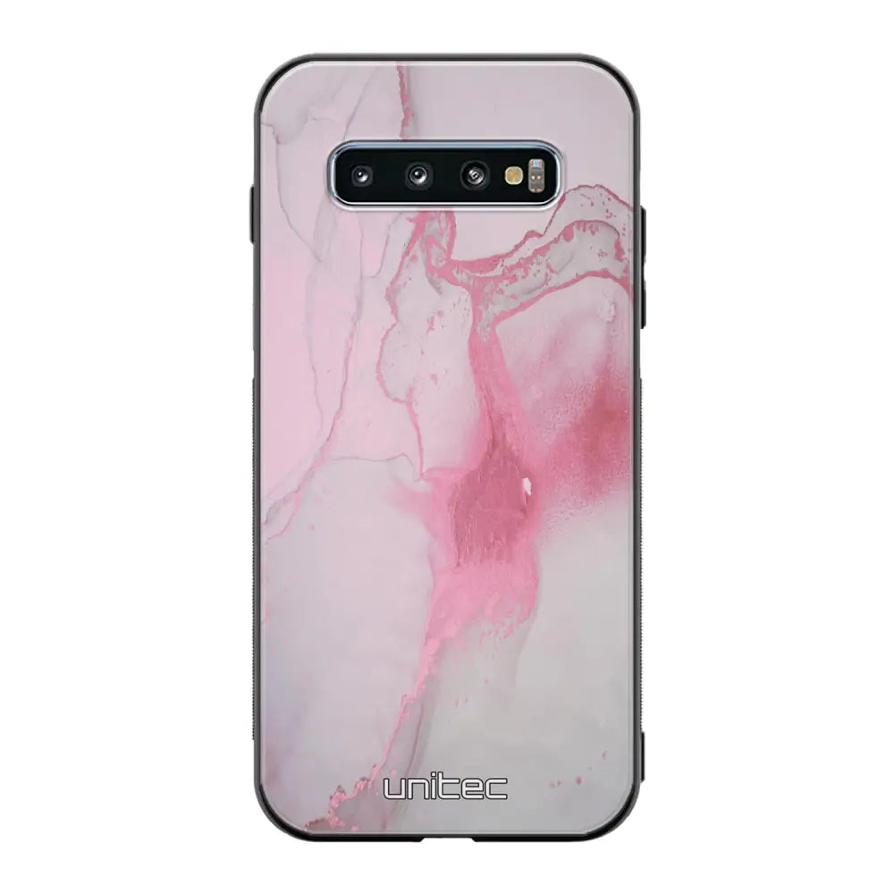 Samsung Galaxy S10 marmori suojakuoret - Pink Pok Rie - Ei