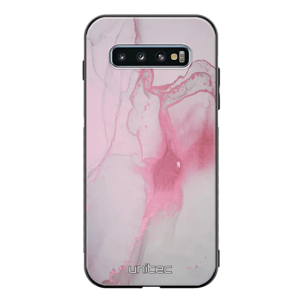 Samsung Galaxy S10 Plus marmori suojakuoret - Pink Pok Rie - Ei