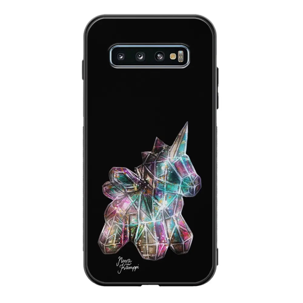 Samsung Galaxy S10 Plus unicorn suojakuoret - Musta - Noora Kämppi - Ei