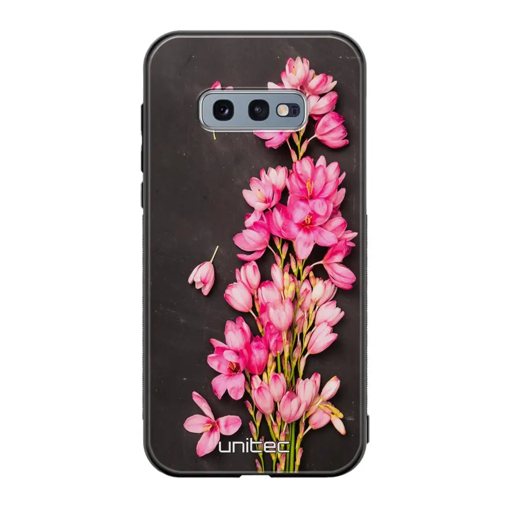 Samsung Galaxy S10e kukka suojakuoret - Pink Flowers - Ei