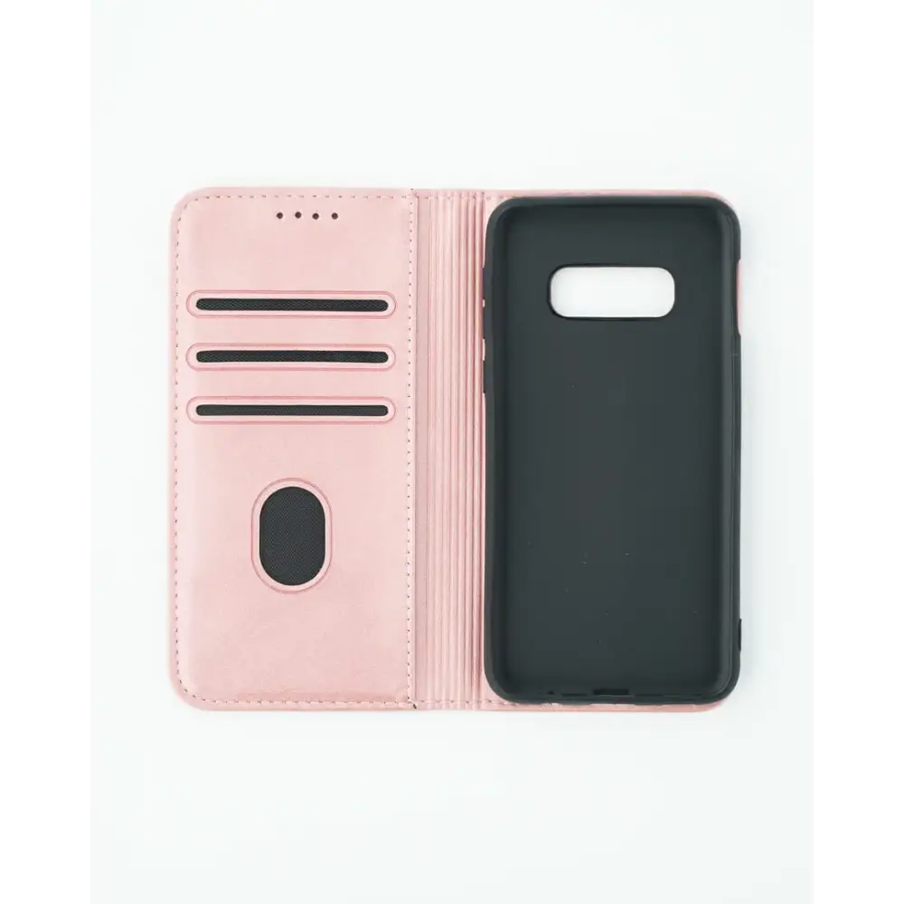 Samsung Galaxy S10e Unitec Lompakko Suojakotelo Ruusukulta