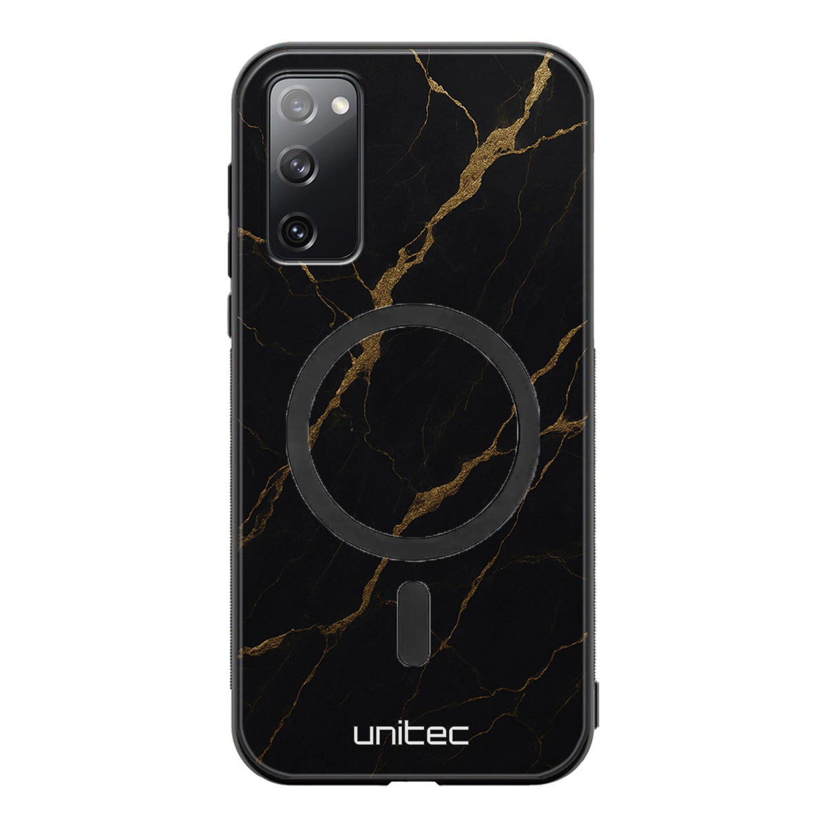 Samsung Galaxy S20 FE Suojakuoret Marmori – Midnight Gold